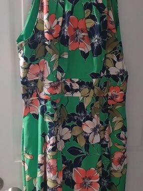 Floral Green Sundress - Women's Summer Dress